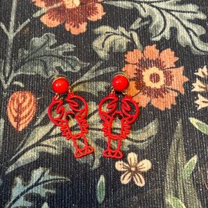Red Lobster Earrings